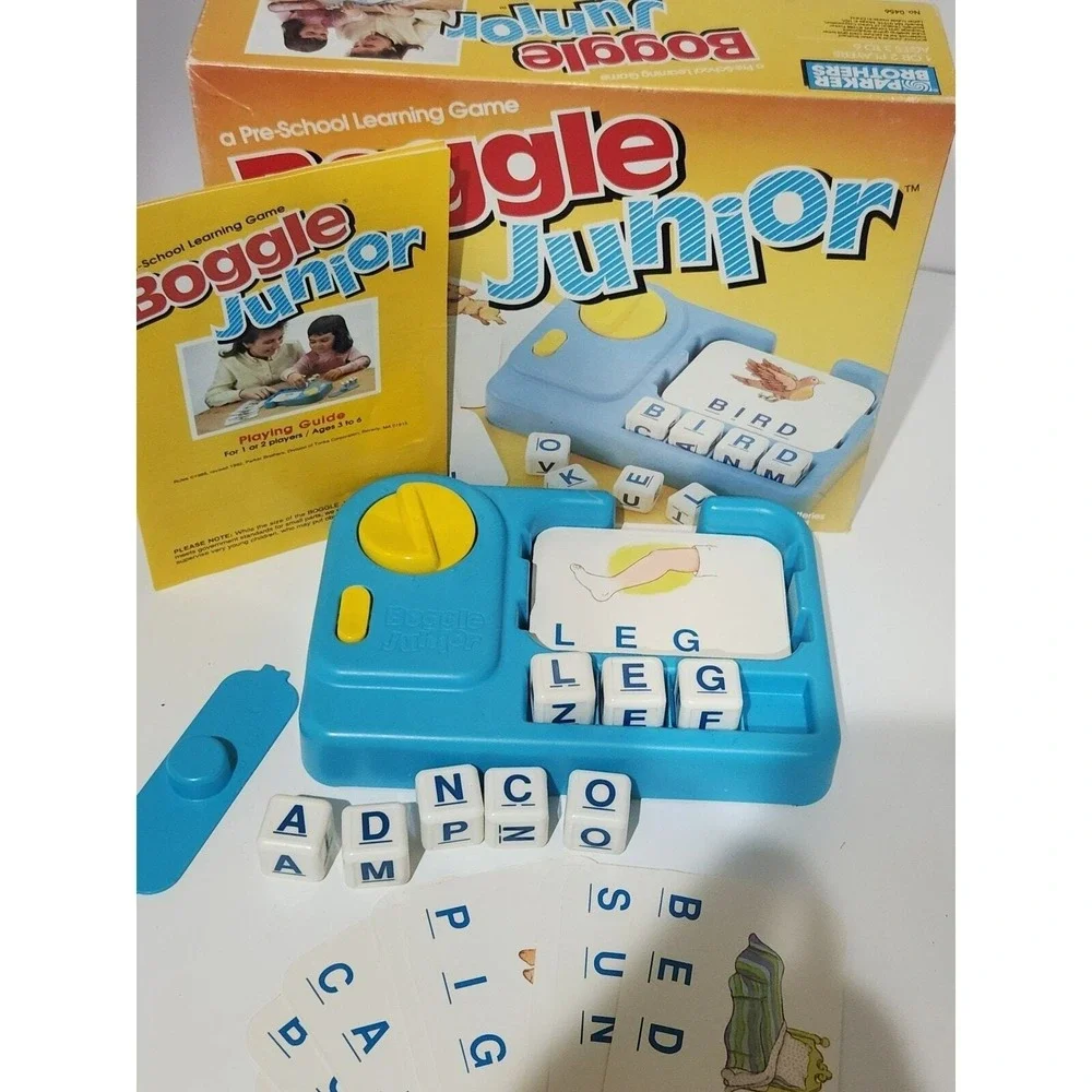 Vintage 1988 Boggle Junior Learning‎ Game COMPLETE | 1980s board game